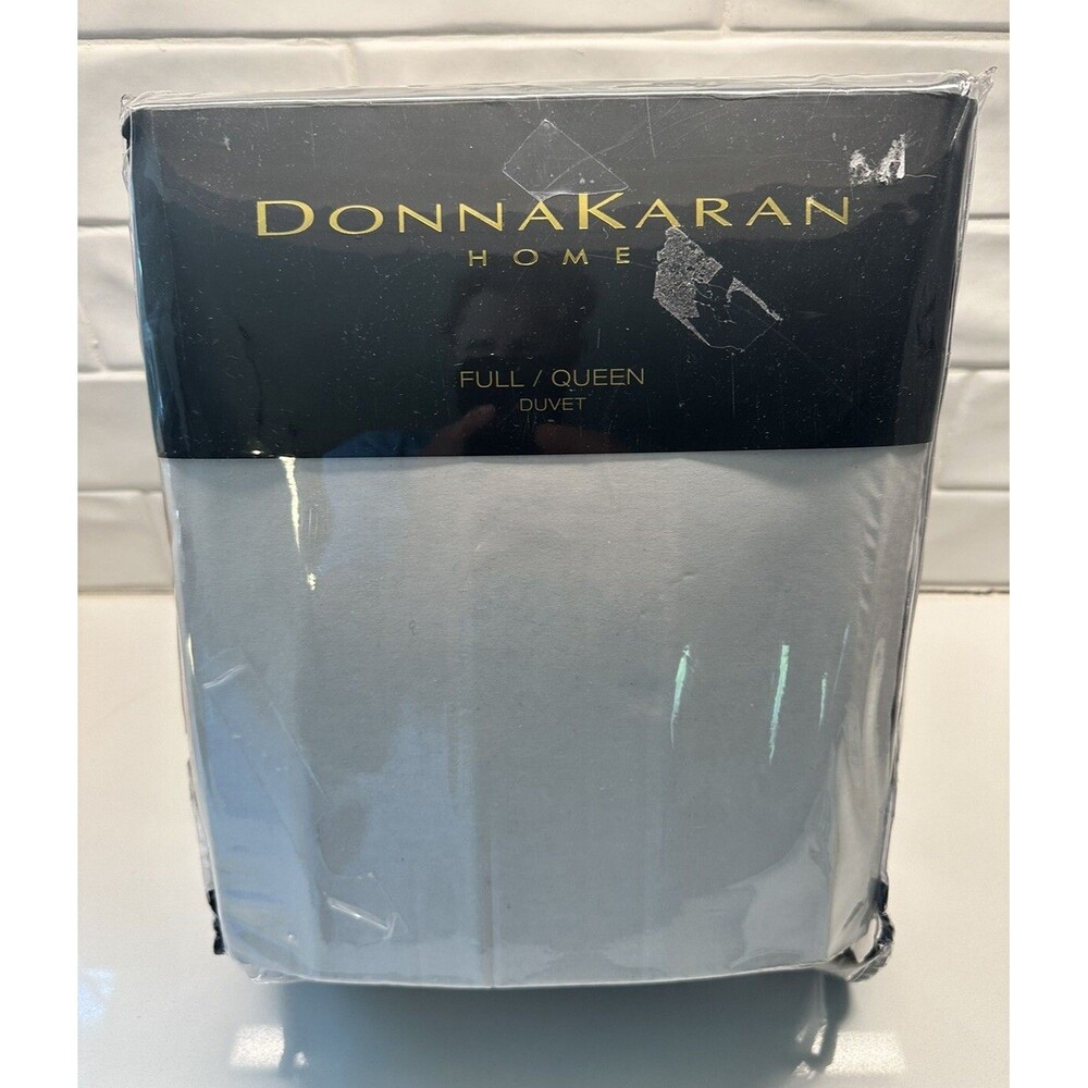 NEW Donna Karan Home Sapphire Collection Full/Queen Duvet Cover Indigo